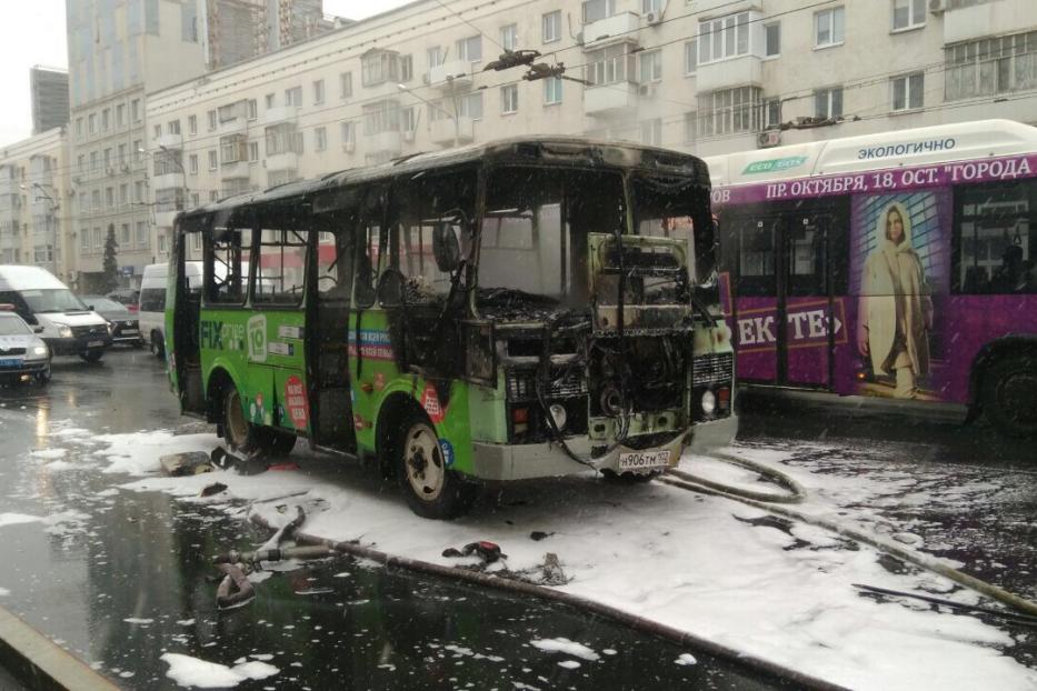 Причины возгорания автобуса «ПАЗ» выясняются