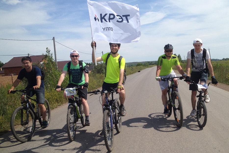Сотрудники УППО организовали велопробег в честь 60-летия объединения