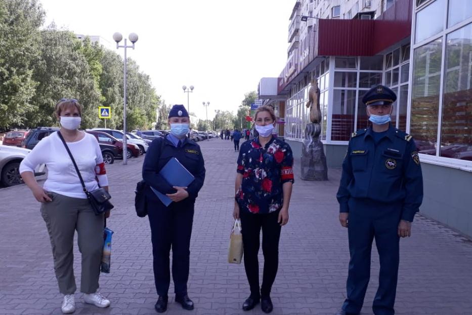 В Дёмском районе продолжается патрулирование улиц и контроль за соблюдением «масочного режима»
