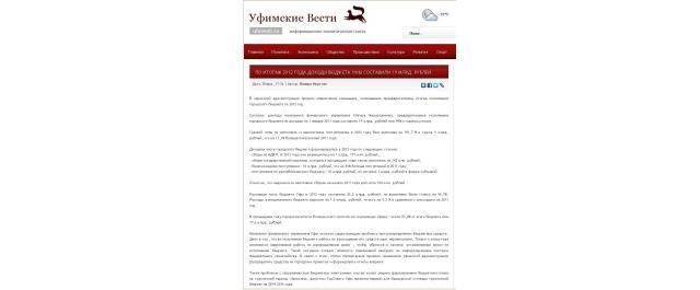 По итогам 2012 года доходы бюджета Уфы составили 19 млрд. рублей