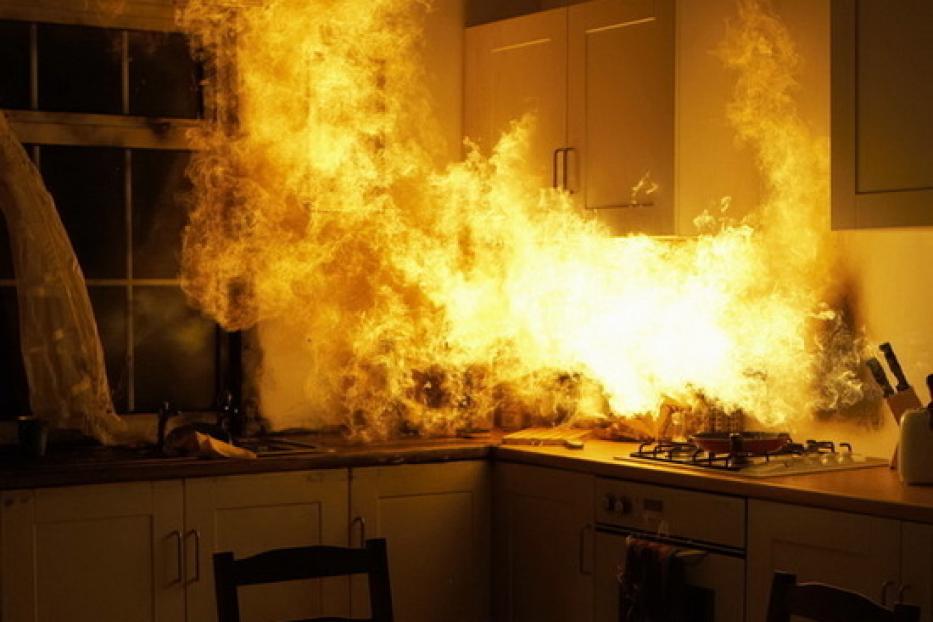 Как избежать пожара при приготовлении пищи