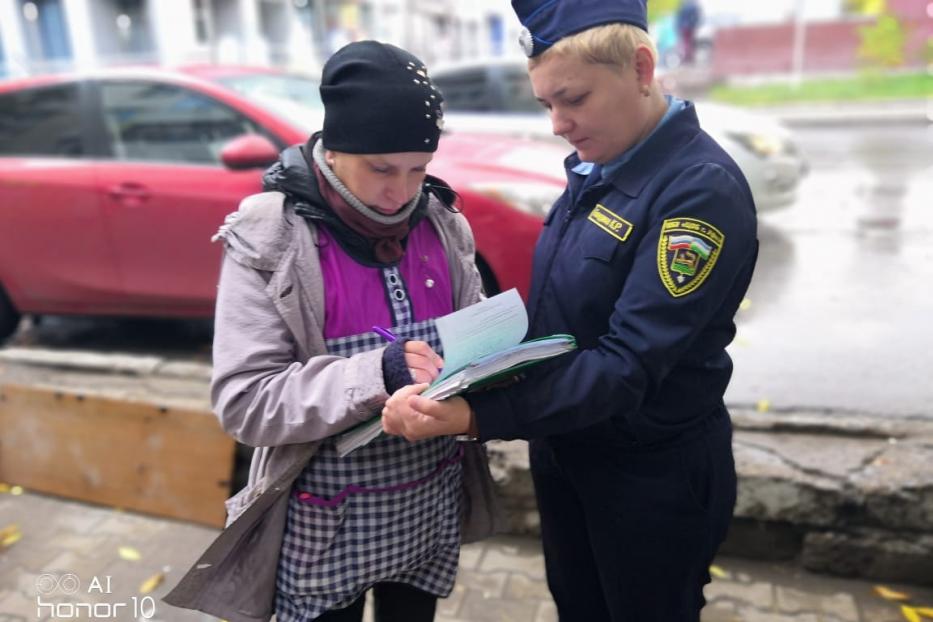 В Октябрьском районе состоялся рейд по пресечению стихийной торговли