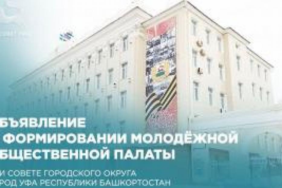 Формируется Молодёжная общественная палата при Совете городского округа город Уфа РБ