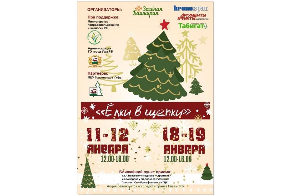 В Орджоникидзевском районе будут организованы пункты приема новогодних елей в рамках акции «Ёлки в щепки»