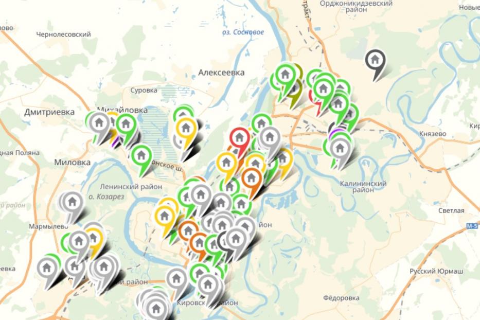 В Уфе заработала Интерактивная карта строящихся многоквартирных домов