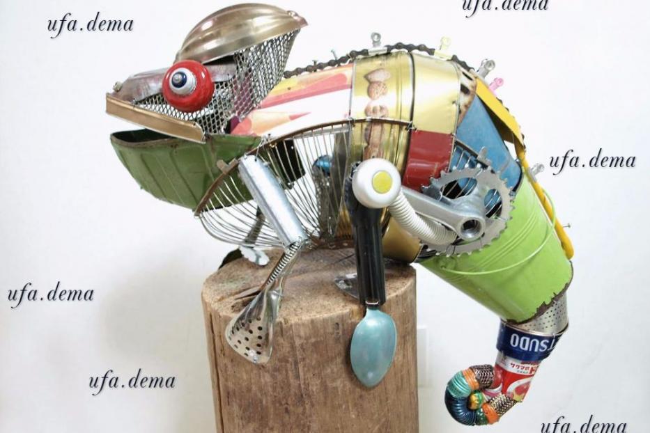 В Демском районе Уфы проходит конкурс по созданию арт-объектов из бытового мусора 