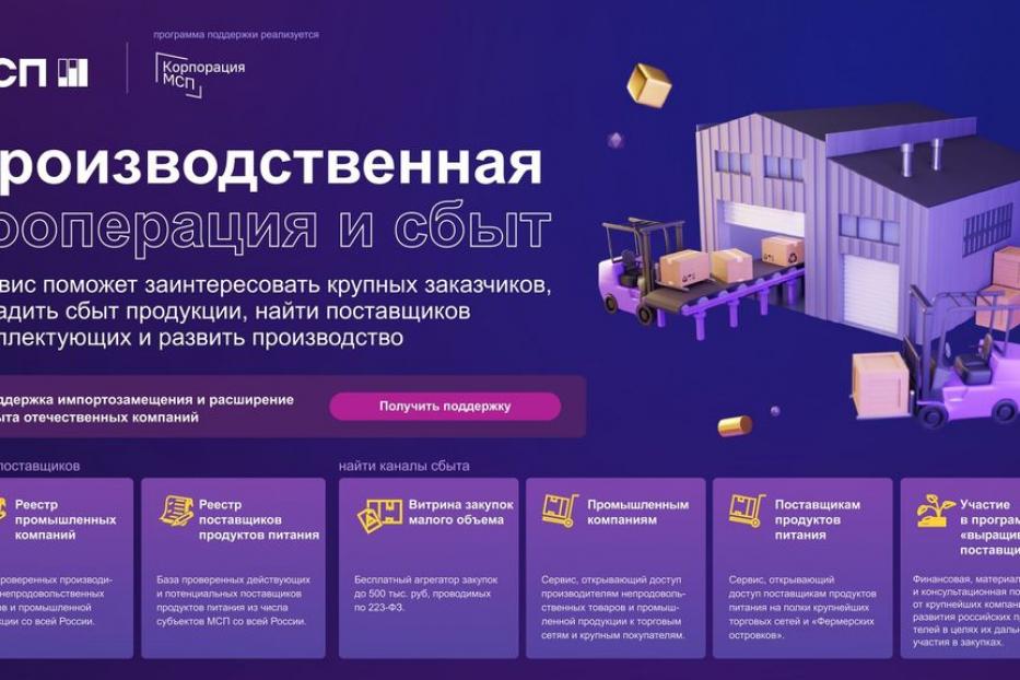 На Цифровой платформе МСП.РФ появился новый сервис «Реестр промышленных компаний»