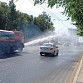 Из-за аномальной жары коммунальные службы Уфы особое внимание придают поливу дорог и тротуаров