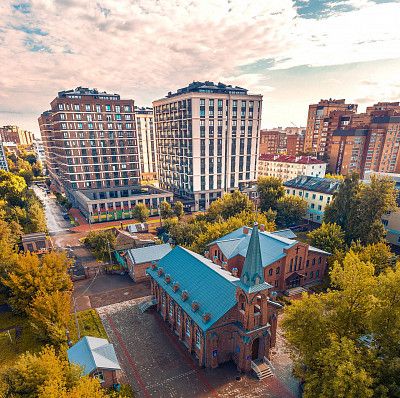 Лютеранская кирха возле парка Якутова в Уфе. Фото: Данил Ивлев, 2020