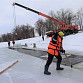 В Уфе началась заготовка льда для новогодних городков