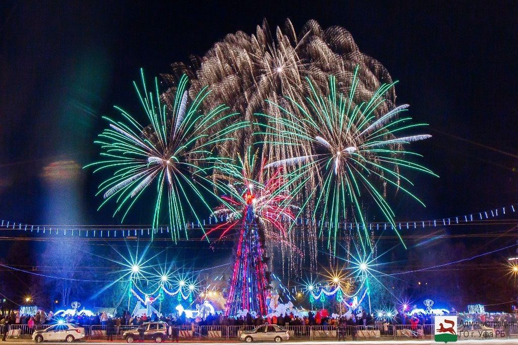 В новогоднюю ночь в Уфе состоится праздничный фейерверк